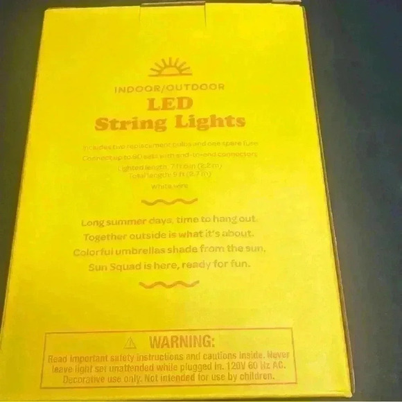 New 10ct LED Frosted Globes with White Wire ‑ Sun Squad - Picture 2 of 3